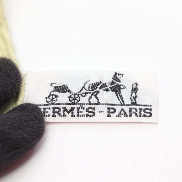 HERMES Authentic Green Silk Scarf - Picture 2 of 5